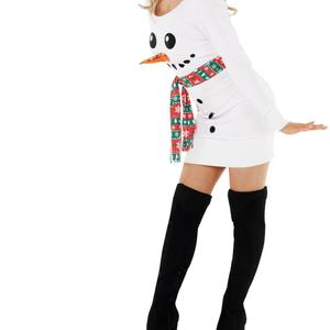 Vestido de Algodón Casual, Sexy y a la Moda, Estilo Europeo y Americano, Estampado y Bordado, para Fiesta de Navidad, Nuevo, OEM - Product Image 2