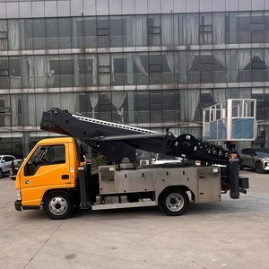 Plataforma Elevadora Aérea Montada en Camión 360 °   Cesta giratoria completa de aluminio para mantenimiento de alumbrado público y limpieza de fachadas de edificios - Product Image 4