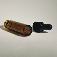 Flacon compte-gouttes en verre ambré de 10 ml avec bouchon à vis, sérigraphie, flacon de voyage pour cosmétiques et huiles essentielles, MOC PACK