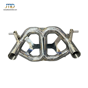 Système d'échappement droit à haut débit en <span class=keywords><strong>acier</strong></span> inoxydable d'épaisseur standard, vente directe d'usine JTLD, pour Lamborghini SVJ - Product Image 1