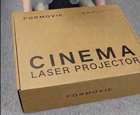 Proyektor Laser DLP Ultra Short Throw Pintar Nexigo Formovie Cinema Edge 4K Video Projecteur 2100 ISO Lumens HDR10 Laris Manis