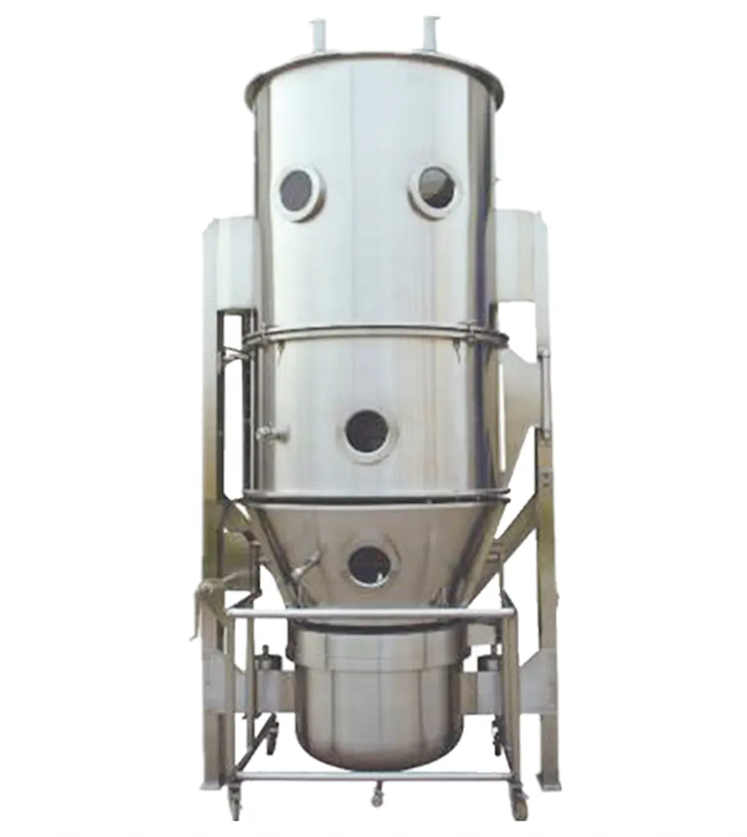 Đầy đủ tự động dọc chất lỏng giường máy sấy granulator-Thiết bị hiệu suất cao cho thực phẩm sấy khô và tạo hạt