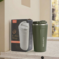 Mug à café isotherme classique avec affichage de la température intelligent, en acier inoxydable, couvercle LED, thermos à double paroi, sans BPA, anti-fuite, pour voiture