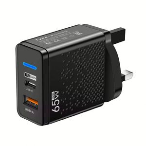 High Quality Wholesale UK US EU <b>Plug</b> PD 65W Gan USB A+<b>C</b> Adapter for Phones - Product Image 1