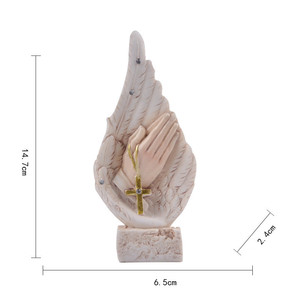 KOMI Décorations pour <span class=keywords><strong>la</strong></span> maison Statues <span class=keywords><strong>de</strong></span> jardin En gros Résine Religieux Anges Figurine Table Pilier Debout Ornements - Product Image 6
