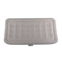 Matelas pneumatique gonflable portable et pliable moderne avec housse amovible en PVC, garnissage en coton, connexion d'alimentation CC, longueur 190 cm pour la maison