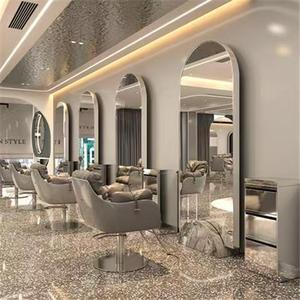 Espejo de pie LED moderno de lujo con gabinete de vidrio para salón de belleza, muebles para baño, dormitorio, comedor, salón comercial, barbería - Product Image 5