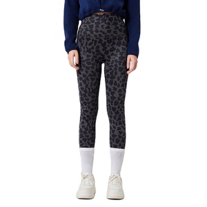 Leggings taille haute pour <span class=keywords><strong>femme</strong></span>-<span class=keywords><strong>Pantalon</strong></span> imprimé opaque doux pour le contrôle du ventre avec léopard pour le patinage d'entraînement avec intérieur en polaire - Product Image 1
