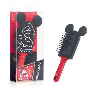 Etiqueta privada personalizada Minnie Mickey dibujos animados plástico lindo peine para el cabello para niños cuidado del cuero cabelludo masaje paleta cojín de aire cepillo de pelo - Product Image 1