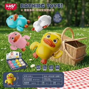 Jouet de bain en PVC à remonter en forme de canard flottant de 18 pouces pour les tout-petits et les enfants - Product Image 1