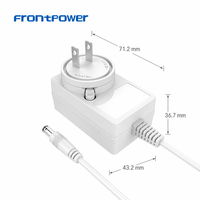 Chargeur secteur OEM 9V 3A/12V 2.5A/24V 1.25A 30W avec prises interchangeables US EU UK AU BS JP PSE KC SAA, adaptateur secteur EN62368/EN61558