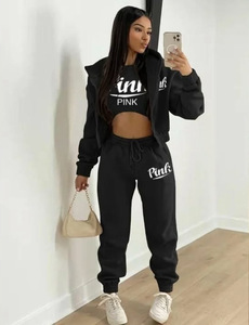 Conjunto de chándal de 3 piezas de alta calidad para <span class=keywords><strong>mujer</strong></span> Traje de otoño invierno con decoración de encaje vintage Tops cortos Tamaño XL ¡Super <span class=keywords><strong>ofertas</strong></span>! - Product Image 6