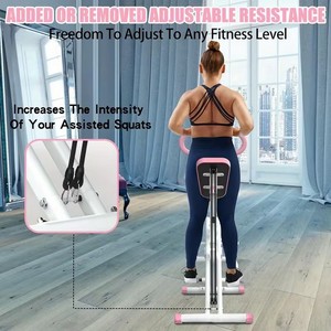 Appareil de fitness multifonctionnel pour la maison : entraîneur abdominal, équipement de levage des hanches, machine à squats en acier inoxydable et acier allié, pliable - Product Image 2