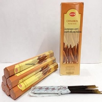 Incienso Natural de Canela Hem, Varillas Aromáticas Enrolladas a Mano, Paquete Hexagonal, Venta al por Mayor, Ecológico, de la India