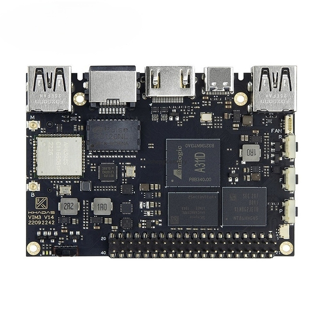 Khadas VIM3 Open Source Development Board A311D 5.0TOPs Compute Power Multi Screen Collaborative Intelligent AI Kit