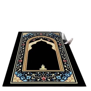 Tapis <span class=keywords><strong>de</strong></span> prière en velours cristal, style ethnique, antidérapant, résistant à l'usure, anti-poussière, anti-salissures, lavable à la main – Vente chaude transfrontalière - Product Image 5