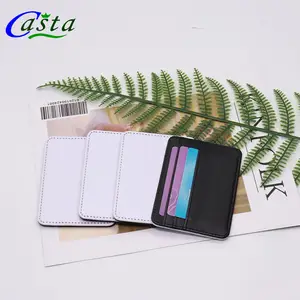 High Quality Custom Women Mens Business Wallet OEM Wholesale Sublimation Blank Leather Card Holder