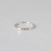 Großhandel 925 Silberring-Rohling Individuell Hochwertiger 925 Sterling Silberring zum Gravieren