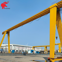 Grue portique mobile de type MH de bonne qualité, montée sur rail, avec palan électrique de 20 tonnes
