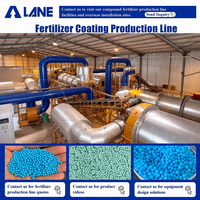 Ligne de production d'urée revêtue de polyuréthane LANE, granulés à libération contrôlée, tambour rotatif durable, ensemble complet, usine clé en main