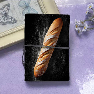 Papier épais A6 bloc-notes cadeau de la fête du travail pour les <span class=keywords><strong>architectes</strong></span> et les ingénieursUne longue miche de pain <span class=keywords><strong>français</strong></span> sur la couverture - Product Image 2