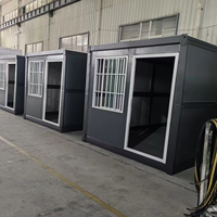 Maison conteneur pliable en acier préfabriquée modulaire portable de 20 pieds pour commerces et dortoirs