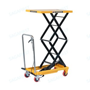 Plateforme à ciseaux hydraulique électrique 500 kg, plateforme élévatrice, chariot élévateur hydraulique, chariot pour le levage de marchandises - Product Image 5
