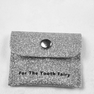 Bolsa de Joyería Personalizable de Piel Sintética PU Pequeña de Lujo con Brillo Plateado, Lavable, para Guardar Lápiz Labial, Maquillaje y Pendientes - Product Image 6
