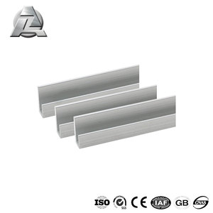 Kustom 2 inci ukuran perak warna permukaan cermin aluminium j channel profil - Product Image 4