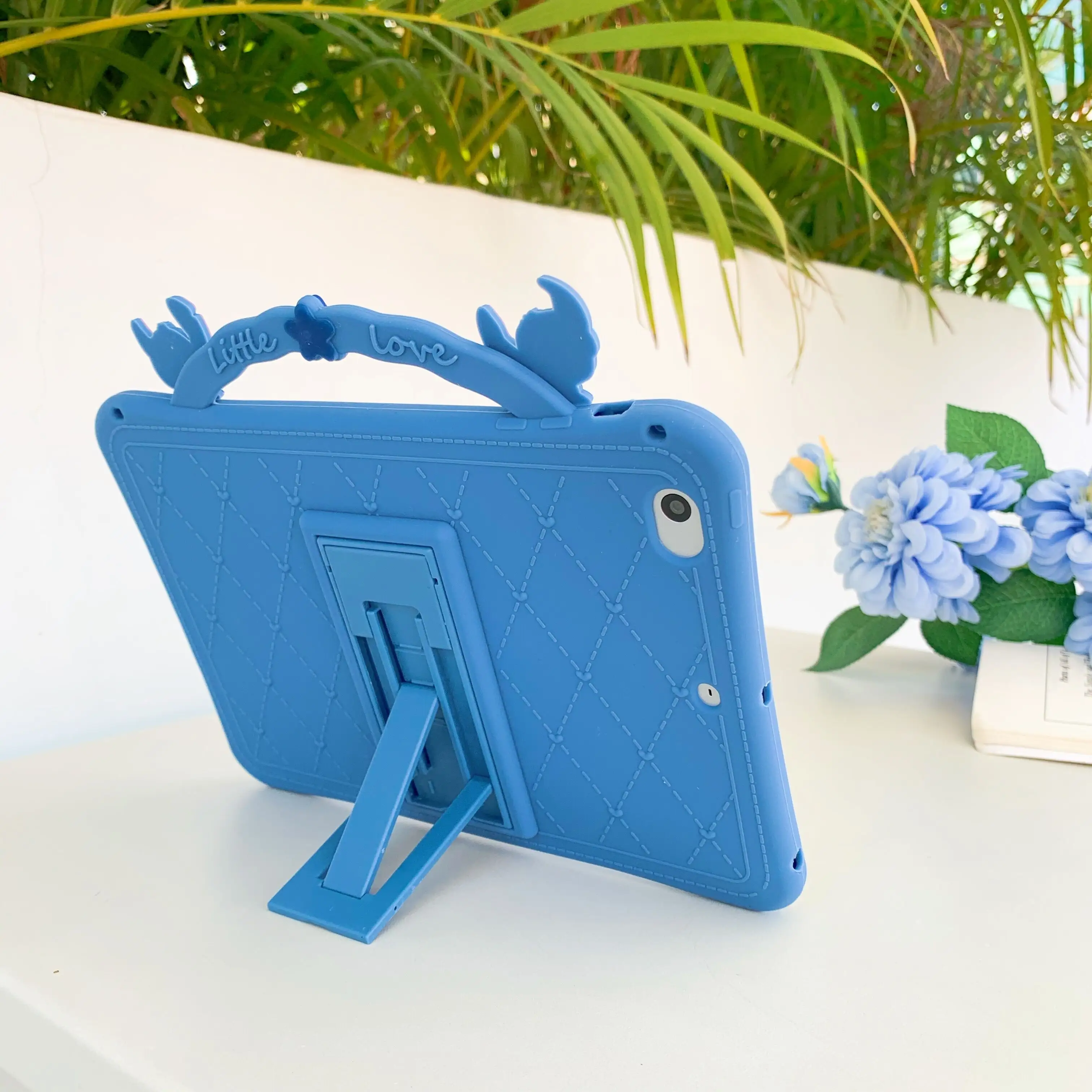 Sevimli silikon stand ipad mini 1 2 3 4 için 5/6 darbeye dayanıklı karikatür Tablet kapak kabuklar standı Huawei Tablet için