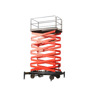 Mesas Elevadoras de Tijera Hidráulicas Eléctricas Móviles Manuales SJY de 300 kg y 500 kg, Plataforma Elevadora de Horquilla para Operaciones en Altura - Product Image 5