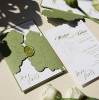 Sobres de Boda Occidentales Personalizados con Grabado en Relieve, Tarjetas de Boda con Logotipo Personalizado Simple y Etiquetas de Embalaje Personalizadas
