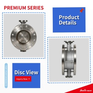 Vanne papillon à triple excentricité pneumatique à <span class=keywords><strong>joint</strong></span> rigide à brides avec volant manuel en acier inoxydable pour usage industriel - Product Image 4