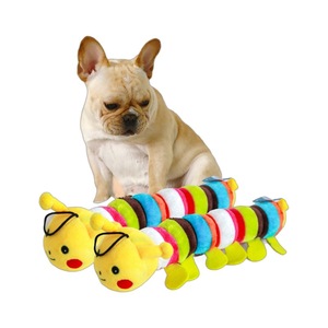Jouets pour animaux de compagnie, jouets en peluche pour chiens de petite à moyenne taille, qui font des sons, et chenilles interactives pour réconforter les chiots. - Product Image 5