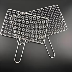 High Quality Outdoor Grill Mesh 304 Stainless Steel BBQ Accessory Kit with Stick Grill <b>Rack</b> for Camping Cooking Restaurants - Product Image 5