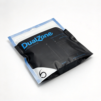Sachet Doypack en Mylar Personnalisé avec Logo, Imprimé par Héliogravure, Qualité Alimentaire, Anti-humidité, avec Fermeture Éclair Standard et Fenêtre Transparente
