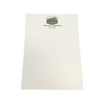 Bloc-notes A6 personnalisé de haute qualité avec logo, lignes horizontales, déchirable par le haut, portable, pour la planification quotidienne et les listes de contrôle