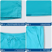 Shorts de plage pour hommes, cordon de serrage, couleur unie, décontractés, hydrofuges, respirants, séchage rapide, coupe droite, nylon polyamide