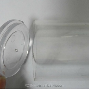 Tube d'emballage transparent en PC avec bouchon en plastique rigide, tube en PC transparent, cylindre en PC transparent - Product Image 2