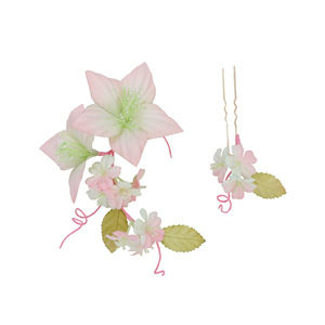 Nouveau design original 2025, accessoire de coiffure Hanfu rose dégradé fait main de haute qualité, pince à cheveux, ornement capillaire avec motif perforé - Product Image 2