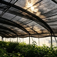 Zwarte HDPE milieuvriendelijke, heavy-duty schaduwdoek voor buitengebruik met UV-bescherming voor landbouw & tuinbouw