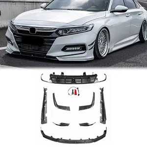 Xe cơ thể Kit ABS Chất liệu phía trước Lip phía sau Lip bên váy Spoiler thích hợp cho Honda thế hệ thứ 10 phù hợp với 2018