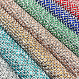 אופנה דבק עצמי גביש גביש גזירה גיליון רנתת 4*4 זכוכית מרובעת רשת תיקון חם - Product Image 1