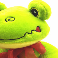 Kawaii Cute Face Frog Plüsch puppe mit gesticktem Herz-weiches Umarmung geschenk für Mädchen