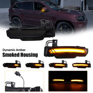 Luz indicadora de espejo retrovisor dinámica de fábrica (2 piezas) para Jeep Grand Cherokee WK2 2011-2020, luz de señal de giro - Product Image 2