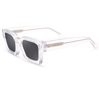 Lunettes de soleil carrées en acétate de haute qualité, personnalisées, unisexes, polarisées TAC, vision nocturne, protection UV, rétro vintage, rouge bleu