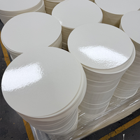 Papier couché PP simple face brillant, matière première alimentaire pour assiettes en carton