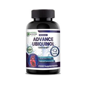 Livewell Nutrition Advance Ubiquinol Kaneka QH 100mg 60 Cápsulas Blandas Coenzima Q10 Reducida Bioactiva - Product Image 1