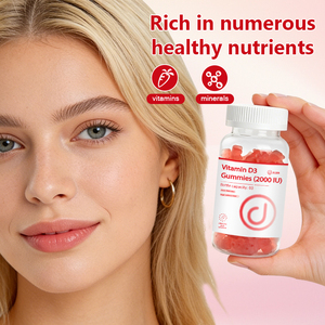 Integratore Alimentare OEM ODM OBM <span class=keywords><strong>di</strong></span> <span class=keywords><strong>Vitamina</strong></span> D3 2000 UI in Caramelle Gommose Rosa Dolci per Adulti con Capacità della Bottiglia Personalizzabile - Product Image 2