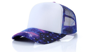 Sombrero de camión de malla de esponja de cielo estrellado para visera Logo bordado impreso sombrero promocional - Product Image 5
